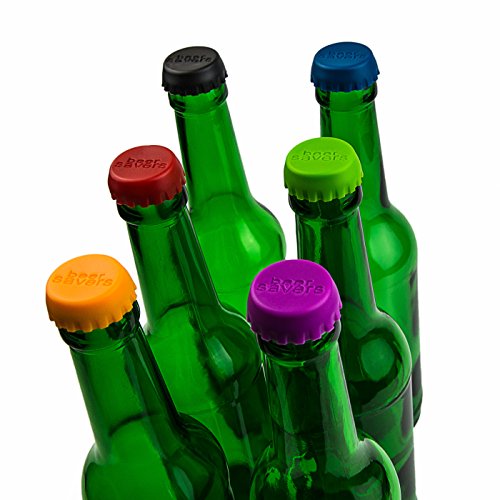 12er SET Silikon–Kronkorken zur EM, WM, Olympia, Beer saver, Bier–Kapseln, Flaschenverschluss, passt auf jede Flasche, Caps, Wein–und Saftflaschen, Pulle, Deckel, Farbe: Schwarz, rot, orange - 3