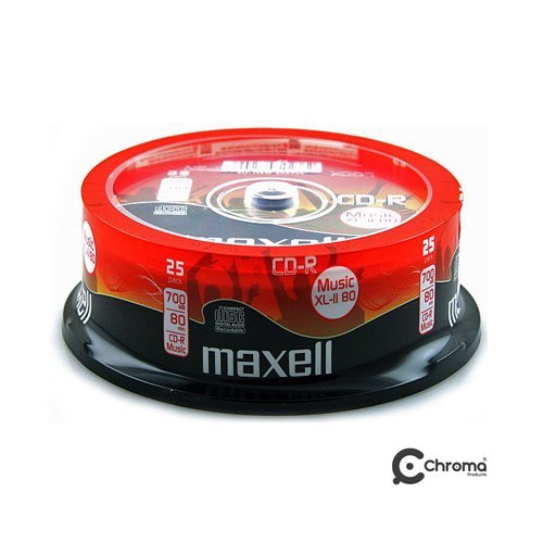 25 Maxell CD-R 700MB MUSIC XL-II 80 in Cake