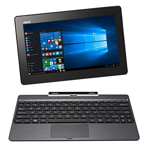 ASUS T100TAF 10 1 inch Convertible Notebook  Intel Atom Z3735F 1 33 GHz Processor  2 GB RAM  32 GB SSD  Integrated Graphics  Windows 10  - Black