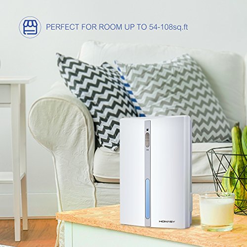 Homasy Luftentfeuchter, Leistungsfähige kleine Peltier Effekt Luftentfeuchter, Raumentfeuchter & Dehumidifier für kleinere Zimmer, Schrank, Keller, Dachgeschoss, Boot gespeichert, RV, Antique Car - 5