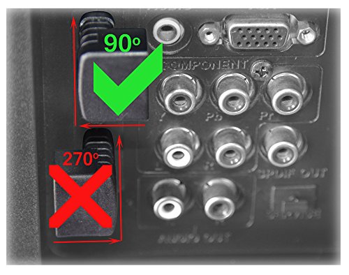 Exinoz® vergoldeter HDMI Adapter für Chromecast, Roku, Fire TV und Apple TV (90°) - 4