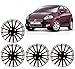 Auto Pearl - Premium Quality Car Full Wheel Cover Caps Black and Silver 14 Inches Press TypeFor - Fiat Punto RS.1349.00