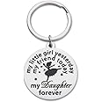 Fleure Esme My Little Girl Yesterday Printed Mom Dad To Daughter Keychain