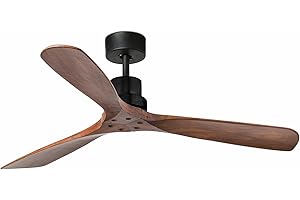 FARO BARCELONA Ventilateur Design Faro Lantau Marron Bois 33516DC