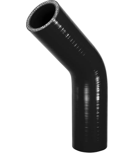 Tuyau Silicone Coudé 90° 45mm Avec Colliers - Durable Et Résistant Aux Températures Extrêmes