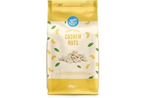 Marca Amazon - Happy Belly Anacardos enteros, Sin Sal, 500g, Paquete de 1