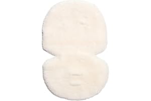 Mamas & Papas Baby Luxury Sheepskin Liner for Pram, Pushchair, Buggy, Stroller – Glacier White