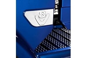 VNVIS 2 alas de acero inoxidable V8 decoraciones espejo pulido accesorio para Scania R V8 Decor Wings