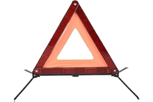 ‎AYKRM AYKRM Warndreieck Euro mit Aufbewahrungsbox, ECE Zertifiziert -Notfalldreieck- Sicherung von Unfall- und Gefahrenstellen (ROT1)