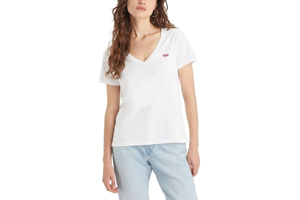 Levi's The Perfect V-Neck T-Shirt Femme, Chesthit Logo