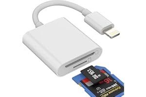 KEFIANY Micro SD Adapter TF Flash Card Reader Connector for Iphone Lightning Camera Memory Apple 11 12 13 14 Pro Max 7 6 8 Plus X XS XR SE Ipad Air Mini 2020 2019 Compact Photo Photography Viewer Accessories