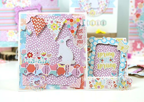 Dovecraft Blooming Lovely Mini Wimpelkette und Bindfäden, mehrfarbig - 3