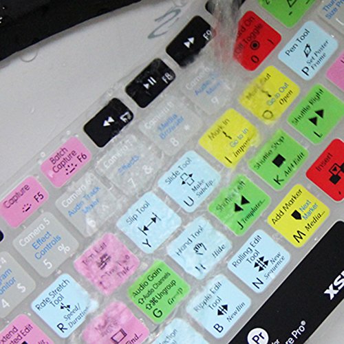 XSKN Adobe Premiere Pro Shortcuts Tastatur Haut Cover für 33 cm 38,1 cm 43,2 cm MacBook, MacBook Pro, MacBook Air uns eu Version - 7