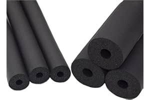 RUCRAK Isolamento per Tubi in Schiuma,Tubo Isolante per Tubi,1,8M Tubo in Gomma Spugna Spessore Parete 6~110mm,per Tubi dell'Acqua All'aperto, Rubinetti, 1PCS (Size : 6mm x15mm x1.8m)