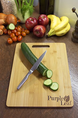 ♻ Bambus Schneidebrett-Set ♻ Frühstücksbrettchen, Schneidebrett, Untersetzer, 3-teilig, Schneidebrett Holz - 3
