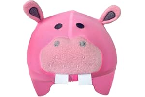 COOLCASC Hippo - Couvre Casque Enfant Universel - Personnalisez Votre Casque avec Une Housse Ski protectrice, Originale et Amusante - Accessoires Ski - Taille Unique