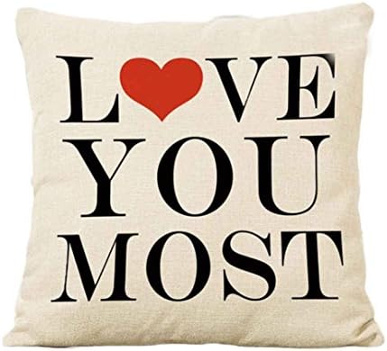 kaifongfu sales,Square Pillow Cover Cushion Case Toss Pillowcase Hidden Zipper Closure (B)