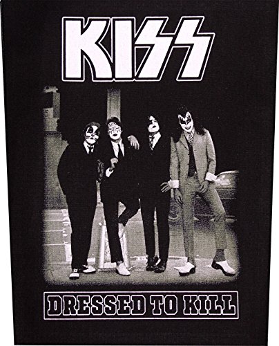 Preisvergleich Produktbild KISS Rückenaufnäher DRESSED TO KILL Backpatch Aufnäher