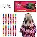 Produktbild Haarkreide & Gesichtsbemalung Neujahrsgeschenk Für Mädchen – 12 Haarkreide Stifte Die Auch Zur Gesichtsbemalung Genutzt Werden – 12 Metallic, Glitzer & Farbige Stift, Arbeiten auf allen Arten der Haar