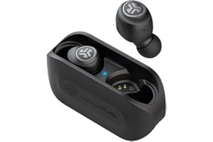 JLab Go Air Bezprzewodowe słuchawki Bluetooth, True Wireless z podwójnym połączeniem i ładowarką USB, Dźwięk EQ3 Dostosowane i Małe, Czarny