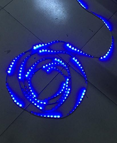 SHIHUALINE New arrival Led strip Meteor shower strip 12v strip lamps sand table model lights outdoor string waterfall rain 5M (Blue)