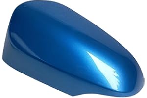 LINQIANBHD Carcasa Espejo Coche Cubierta Espejo Retrovisor Coche Carcasa con Tapa para Toyota para Verso para Corolla para Auris para CHR 2012 2013 2014 2015 2016 2017 2018 2019 Marco Espejo(L Metallic Blue)