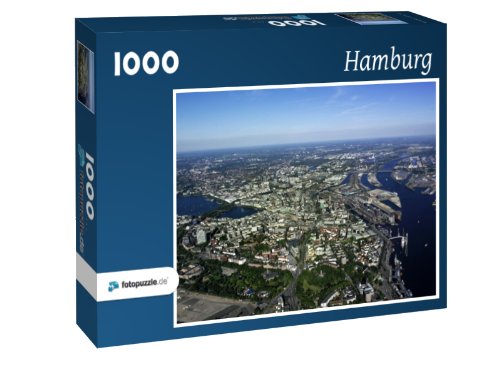 Preisvergleich Produktbild Hamburg - Puzzle 1000 Teile mit Bild von oben