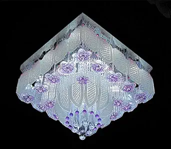 LEd Chandelier (Jhoomar) with Bluetooth Music& Light Changing Free 1 Filament Bulb with Cord Holder Light Fitting