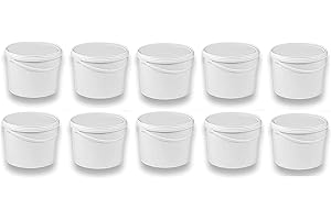 ‎SILPLAST Silplast 10 x 10 Liter Eimer mit Deckel weiß 10 Stück, stapelbarerer Milch-/Vorratseimer, Honigeimer Kunststoffeimer Lebensmittelfreigabe, Lebensmittelechte Behälter, Leereimer für Mehl, Wassereimer