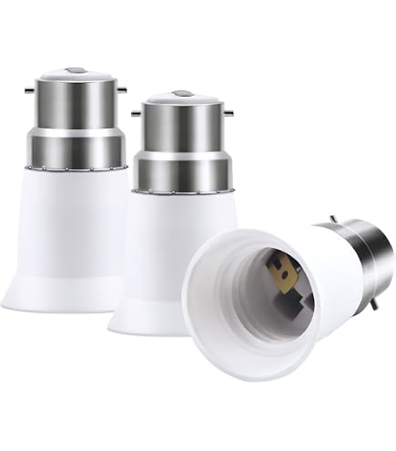 3 Stück E27 Auf B22 Adapter – Lampensockel Konverter, Schraub- Zu Bajonett-Adapter, Einfach Zu Installieren