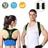 💎 Corrector de Postura Espalda y Hombros profesional: 1 x corrector espalda y 2 x almohadillas para los hombros. Postura para la espalda perfecta para mantener los hombros y la columna vertebral en una posición vertical en la vida cotidiana y para obtener una postura clara y vertical de la espalda y los hombros en poco tiempo, también para aliviar de manera óptima el dolor de cuello, hombros y espalda.