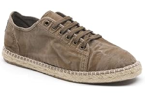 Natural World Eco –Scarpe Sneakers Vegan per Uomo in Tela,Stile Classico, con Lacci, Disponibile in Vari Colori - Modello 321E