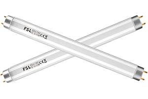 fraxinus FSL BL T8 F10W Fly Killer Replacement Bulbs, 13in UV Tubes for 20W Insect Killer/Bug Zapper/Mosquito Lamp (2pcs Per Pack)