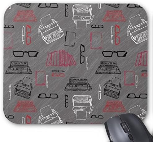 Gaming Mouse Pad Writer Colorful Pattern Rectangle Office Mousepad 9" x 7"