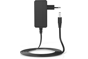 CABUTY Adaptateur d'alimentation 9V 1A DC9V, Adaptateur 9Volt 1000mA AC/DC, Cordon d'alimentation 5.5mm x 2.1mm [Polarité de la Pointe de Sortie : Positif intérieur (+), Négatif extérieur (-)]