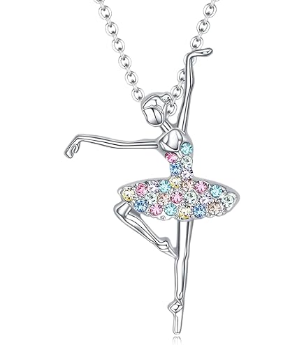 Collier Pendentif Chaussure De Ballet Avec Cristaux - Bijou élégant Pour Femmes Et Filles - Longueur 45 Cm - Cuivre