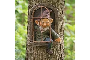 AGDLLYD Nano da Giardino,Statue da Giardino,Statuetta Decorativa a Forma di Gnomo,Ornamenti da Giardino,Statuina in Resina per Decorazione di Prato da Giardino all'aperto