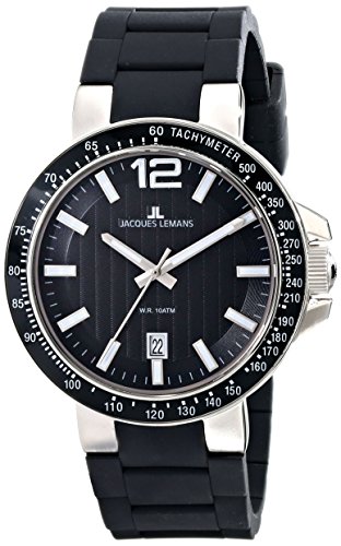Jacques Lemans Unisex-Armbanduhr Milano Analog Silikon 1-1695A Jacques Lemans Unisex-Armbanduhr Milano Analog Silikon 1-1695A