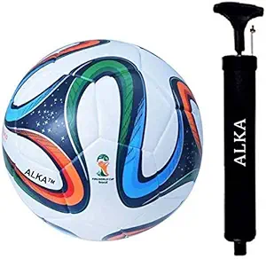 ALKA COMBO CLUB Brazuk 32 Panel Hand Stitched Football with Pump