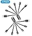 Produktbild Multi-USB-Kabel, Chafon 6 in 1 USB-Multi-Ladekabel mit Typ C, 8-Pin-Blitz, Mini-USB, 2 Micro-USB-Anschluss für iPhone, Samsung, HTC, LG, Nexus, Motorola und More-Black