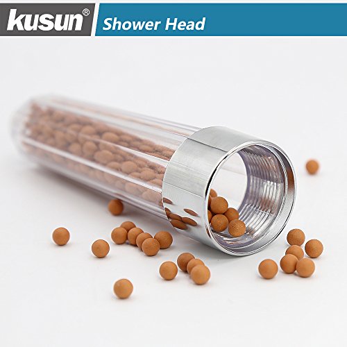Kusun® Handbrause Hoher Druck Wasserspar dusche duschkopf Ionenfilter Wassereinsparung Ionic Shower Filter Chlor Filtration Showerhead - 6