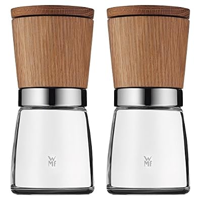 WMF Ceramill Nature Set de 2 Moulins à épices, Verre, Marron, 16.3 x 13 x 6.5 cm