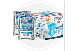Ariasana, Ricarica universale per assorbiumidita, Confezione 6 scatole con 5 pezzi da 450gr
