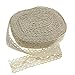 Produktbild 12m Klöppelspitze Beige Spitzenband Spitzenborte Spitze Nähen Vintage Deko