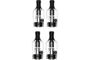 GeekVape S Pod Cartridge | Geekvape S Cartridge 0.8ohm（14-18W) 2ml fit Wenax M1 Filter Drip Tip for E Cigarette Wenax S3/Stylus/S-C Kit (4 Pcs) - No Liquid No Nicotine