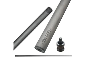 ‎KONLLEN KONLLEN Pool Queue Einzelschaft Carbon Fiber Technologie Niedrige Durchbiegung Billard Stick 3/8X8 Radial Uni-loc Pin 29'' Länge 10.75mm 11.75mm 12.75mm