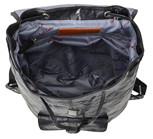 Rucksack Gusti Leder studio  Nolan  Lederrucksack Unirucksack B  ffelleder Gro   Vintage Schwarz 2M23-20-6wp
