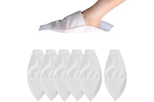 NYXSEAT 6 sacchi ausiliari per calze a compressione, attrezzi per indossare calze, strumento ausiliario per indossare calze con dita aperte, adatti per calze e calzini con punta aperta (bianco)