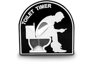 TOLENRE 5 Minuten Toilette Sanduhr Timer, Toilet Timer, Kinder Bürsten Timing Tool, Kreative Toilette Hocker Sanduhr, Hausgarten Home Decor Spielzeug,lustige Geschenke für Männer Ehemann Papa (Männer)