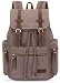Produktbild BLUBOON Vintage Rucksäcke Herren Damen Vintage Canvas Rucksack Retro Schulrucksack mit Der Großen Kapazität 12" L *17.8" H *6.5" B(Armeegrün)